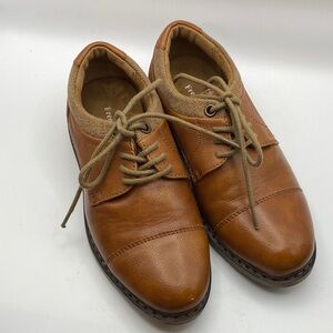 Elegant Brown Kids Dress Shoes
619